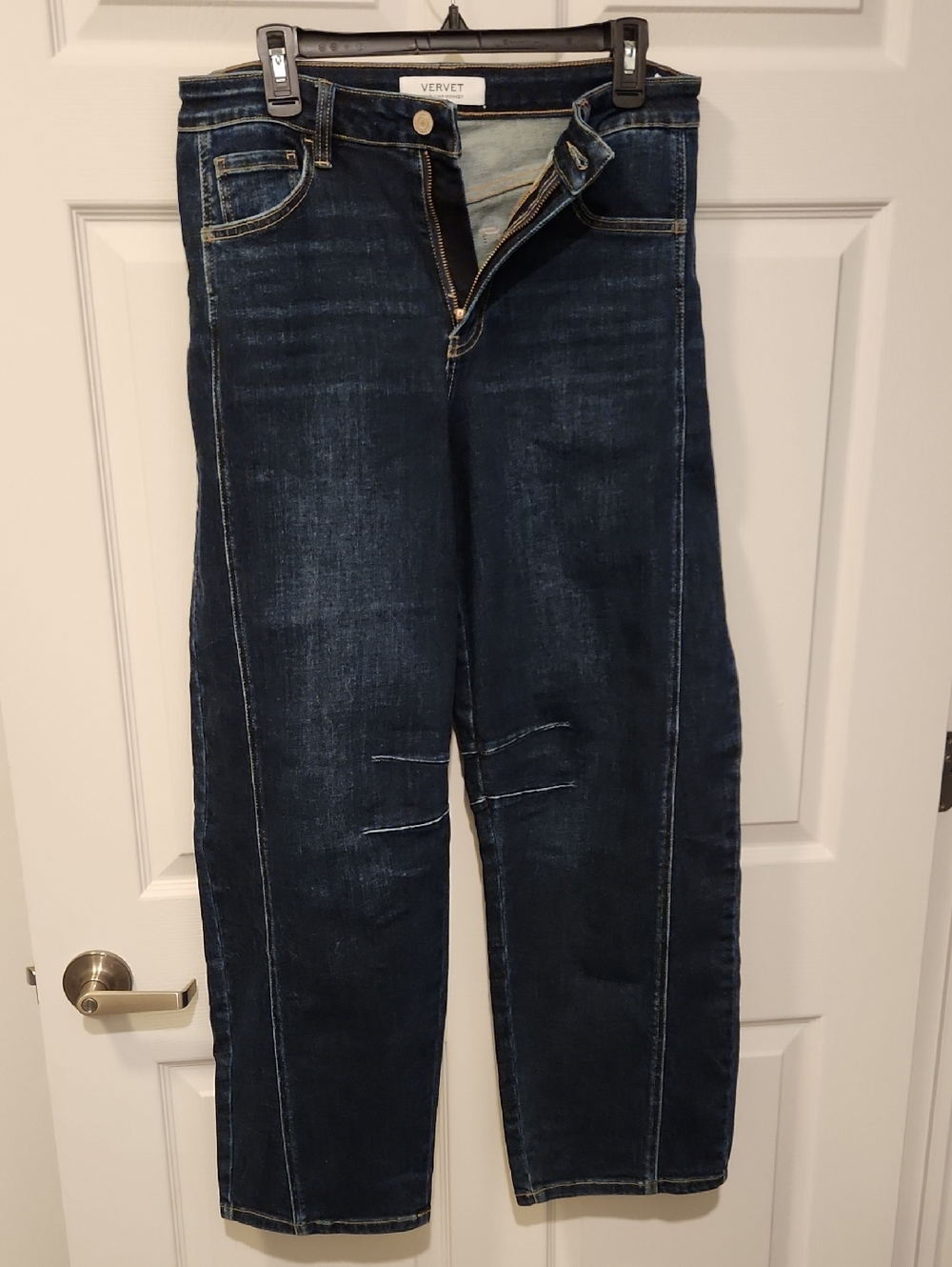 VERVET BY FLYING MONKEY Dark Indigo Relaxed Jeans